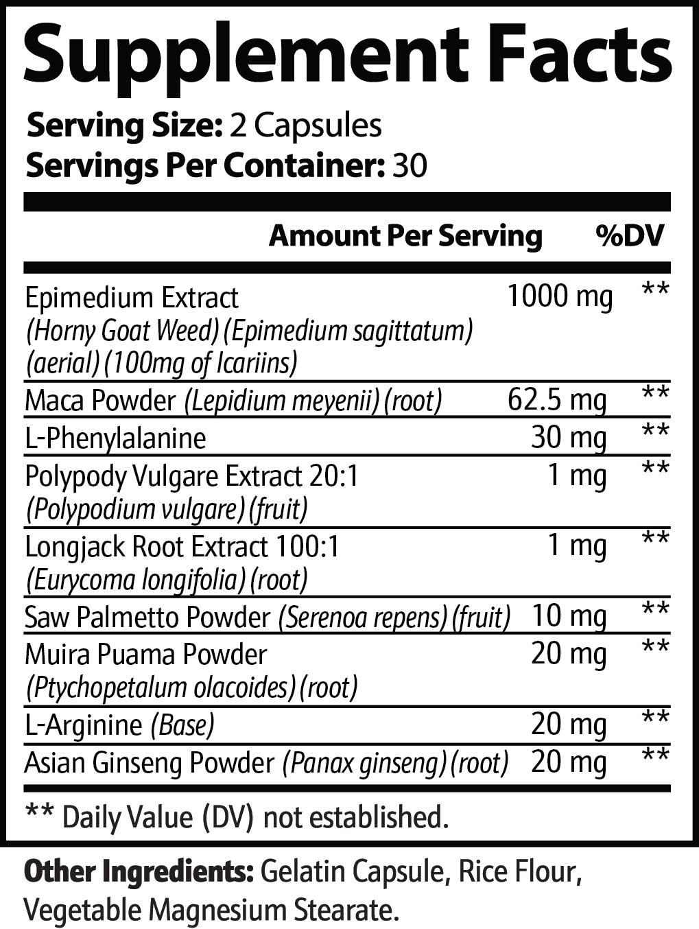 Horny Goat Weed Blend – Boosts libido, erection quality &  Increases stamina  🔥